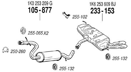 ARM(補修用マフラー) VOLKSWAGEN