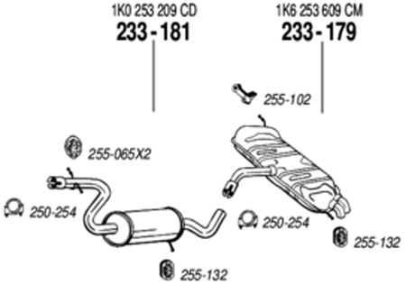 ARM(補修用マフラー) VOLKSWAGEN