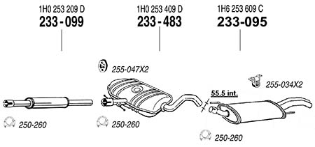 ARM(補修用マフラー) VOLKSWAGEN