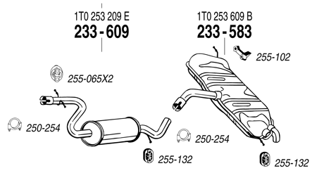 ARM(補修用マフラー) VOLKSWAGEN